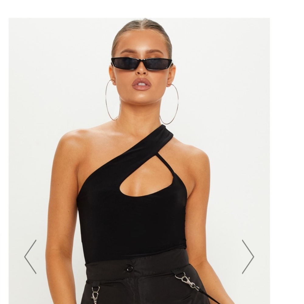 2 One Shoulder Cut Out Tops
